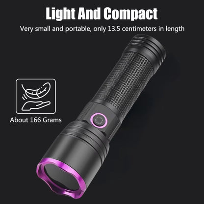 Kensun 365nm UV LED Flashlight Portable Ultraviolet Torch for Pet Urine Scorpion Stain Resin Detection