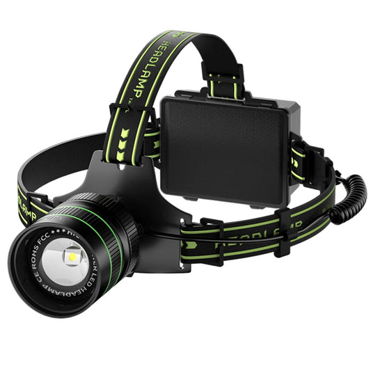 KENSUN Long Range LED Headlamp, Motion Sensor Wave Induction, Telescopic Zoom USB Rechargeable Aluminum Head Flashlight for Camping Fishing