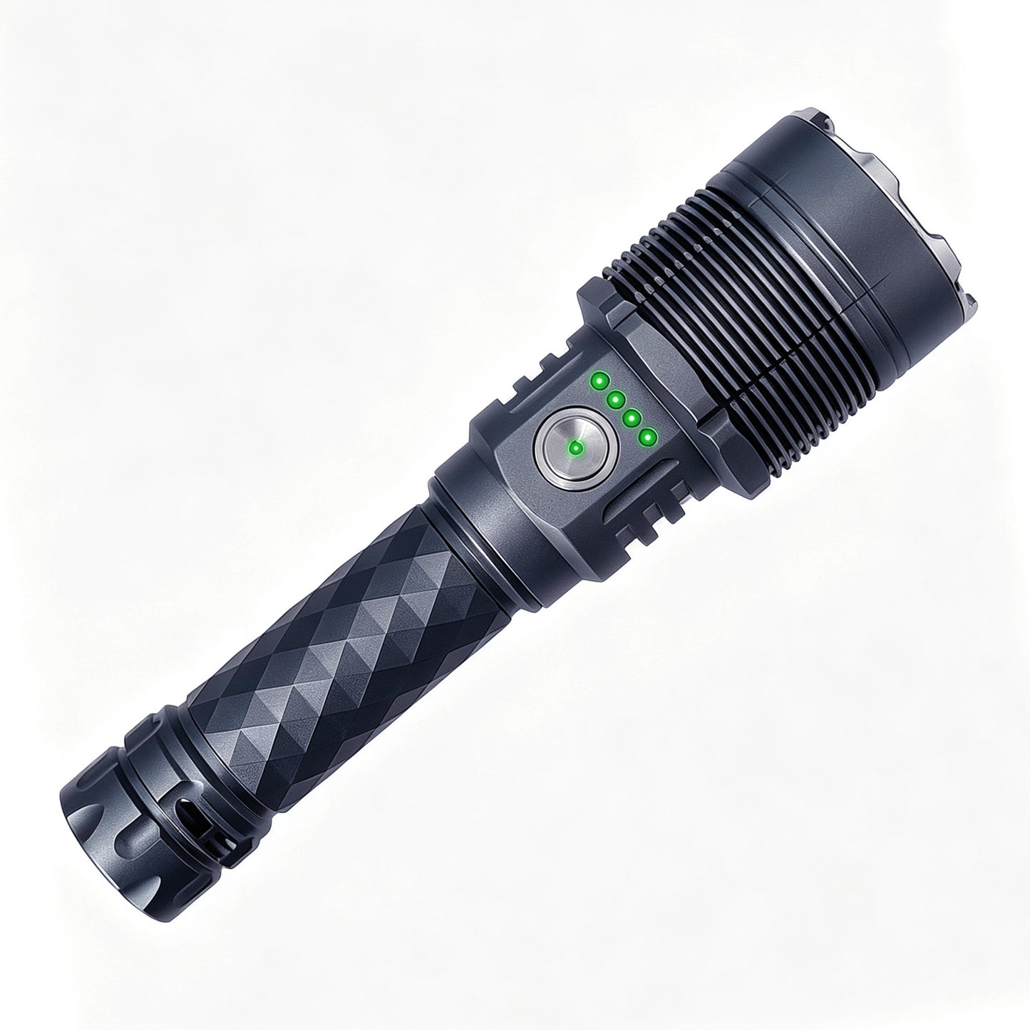 KENSUN TK‑006 fixed‑focus rechargeable tactical flashlight, handheld aluminum torch
