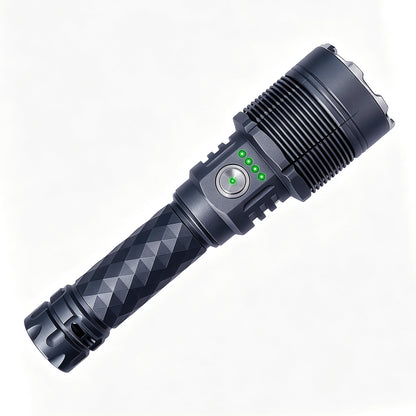 KENSUN TK‑006 fixed‑focus rechargeable tactical flashlight, handheld aluminum torch
